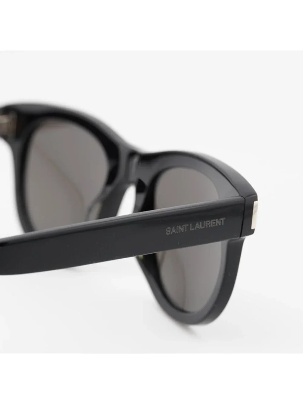Saint Laurent SL571 006 Sunglasses Black Square Frame, Black Lenses